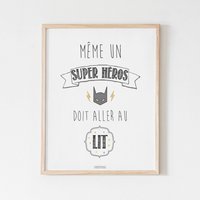 Destockage/Plakat Für Kinderzimmer "Auch Ein Superheld" Destockage/Plakat Für Kinderzimmer "Auch Ein Superheld" von LaPoupettePaillettes