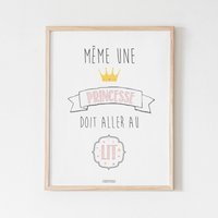 Destockage/Poster Für Kinderzimmer - "Prinzessin" von LaPoupettePaillettes