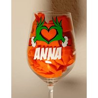 Grinch-Weinglas/ Weihnachtsglas von LaTallishop