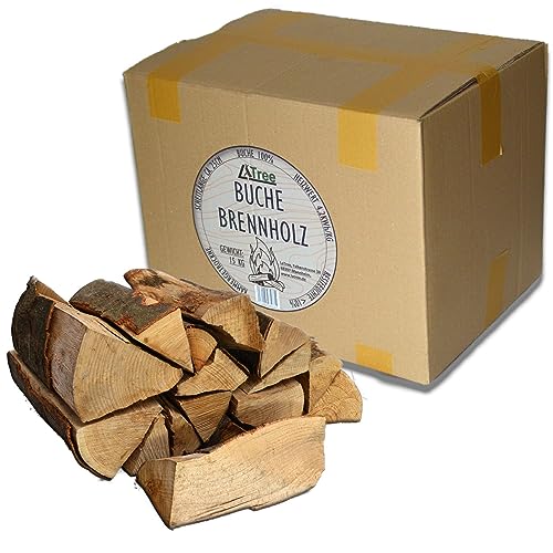 15kg Brennholz 100%, BUCHE, Buchenholz für Kaminofen, Ofen, Lagerfeuer, Feuerschale, Buchenholz, Kaminholz, Feuerholz 25cm, Grill, Smoker Räuchern von LaTree