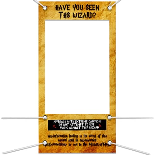 LaVenty Have You Seen This Wizard Foto Booth Requisite Wizard Inspired Photo Booth Frame Photo Booth Prop für Wizard Theme Party Dekorationen von LaVenty