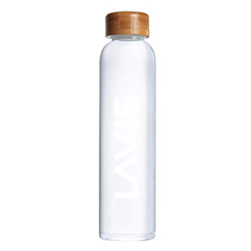 LaVie Pure und Premium-Glasflasche, 1 Liter, Borosilikatglas, Pure und Premium-Wasserreiniger von LaVie