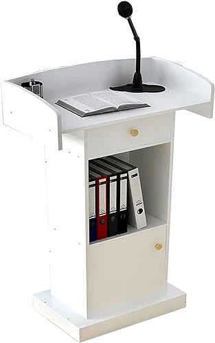LaYiQimn PodiumRednerpult Podium Stand Holz Rednerpult Stand-Up Holz Rednerpult Präsentation Konzert Podium Kirche Klassenzimmer Vorlesung Multifunktions-Laptop-Schreibtisch,C-60X42X124Cm von LaYiQimn