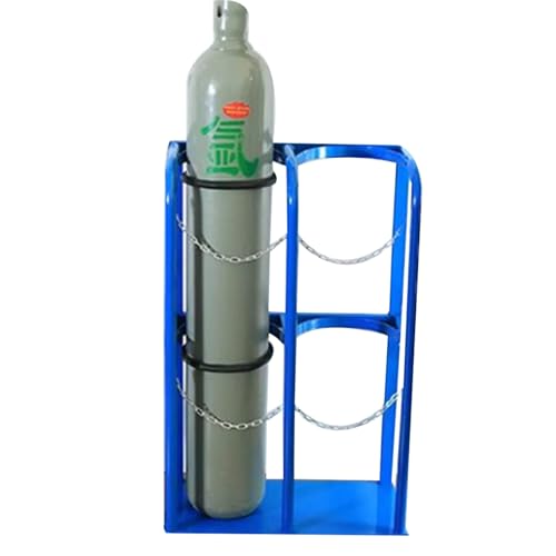 LaYiQimn Sackkarre klappbar Hochleistungs-Ständer für Sauerstoffflaschenhalter aus Stahl, Gasflaschenträger für Werkstatt und Garage, Feste Regalbasis (24 cm/9,4 Zoll, 60 x 30 x 100 cm/23,6) von LaYiQimn