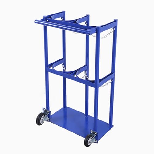 Sackkarre klappbar Sauerstoffflaschengestell Einzel-/Doppel-Sauerstoffflaschenwagen Medizinisch, Rollender 2-Rad-Sauerstoffflaschenwagenträger, Vertikales Gasflaschen-Lagergestell, für 40-Liter-T Sackkarre klappbar Sauerstoffflaschengestell Einzel-/Doppel-Sauerstoffflaschenwagen Medizinisch, Rollender 2-Rad-Sauerstoffflaschenwagenträger, Vertikales Gasflaschen-Lagergestell, für 40-Liter-T von LaYiQimn