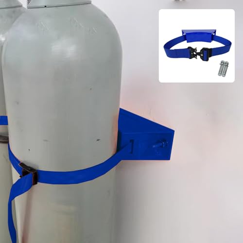 Sackkarre klappbar Sauerstoffflaschenhalter, Wandhalterung, Flaschenwagenständer, verstellbares Propanflaschengestell, Kunststoff-Gasflaschenhalter mit Schrauben, Sauerstoffflaschenträger für Zuh von LaYiQimn