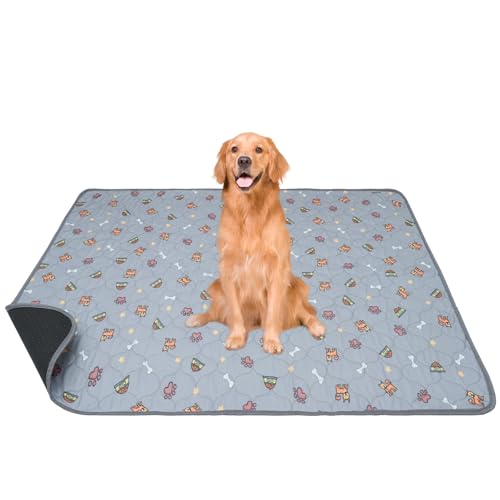 Laamsamling Waschbare Welpenunterlagen, 1er-Pack 122x153 cm Wiederverwendbare PIPI-Matten für Hunde, Meerschweinchen und Kaninchen – super saugfähige Trainingspads von Laamsamling