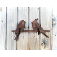 Kleiderhaken Aus Holz Für Die Wand Vögel in Wachs von Labanoris
