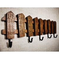Wandgarderobe Aus Holz Mit 5 Haken von Labanoris