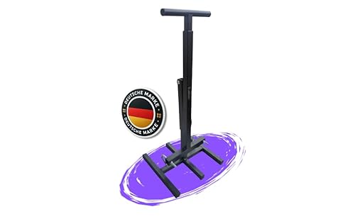 Labas® Müllpresse aus Stahl 235# mit Schwarzer Beschichtung - Mechanischer Müllverdichter für Mülltonnen - Abfallpresse von Labas