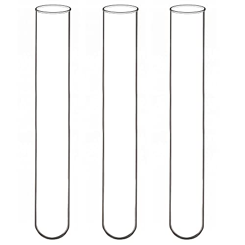 Labasics 30 Stück Reagenzgläser Glas, 30 Pack Test Tubes Borosilikatglas Rundboden Reagenzglas, 15 mm OD X 100 mm Länge von Labasics