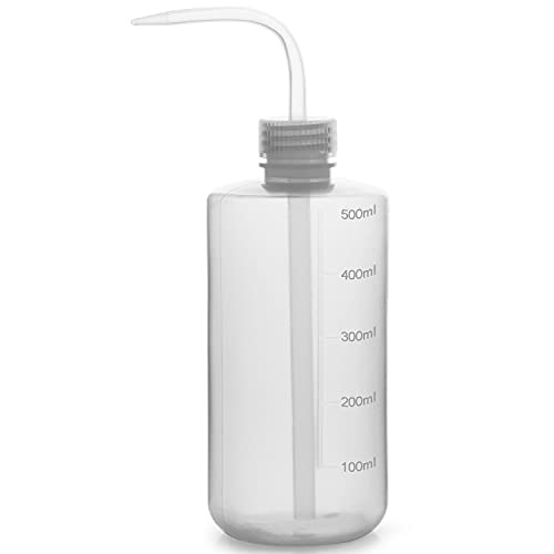 Labasics Chemische Waschflaschen, 1er-Pack Kunststoff Sicherheit Lab Squeeze Flasche Waschen Flasche, LDPE mit schmalem Mund Chemical Wash Bottle, 500 ml (8 oz)/1 Stück von Labasics