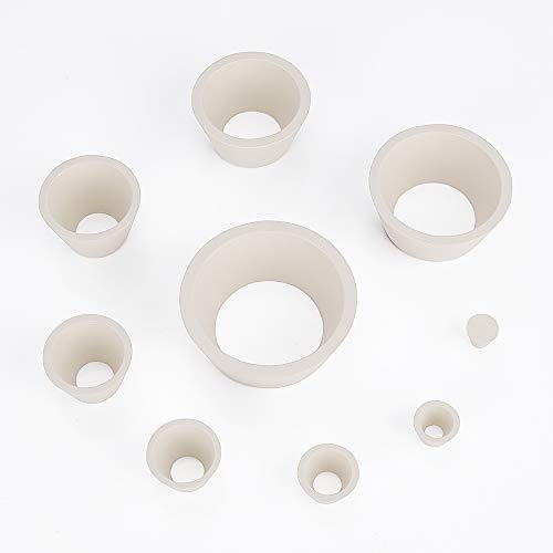 Labasics Filteradapterkegel, Robuster Gummistopfen mit konischem Kragen Buchner Trichterkolben Kegel Adapter Set, Tragen Sie widerstandsfähige glatte Oberfläche, Filter Adapter Cones, 9er Pack, weiß Labasics Filteradapterkegel, Robuster Gummistopfen mit konischem Kragen Buchner Trichterkolben Kegel Adapter Set, Tragen Sie widerstandsfähige glatte Oberfläche, Filter Adapter Cones, 9er Pack, weiß von Labasics
