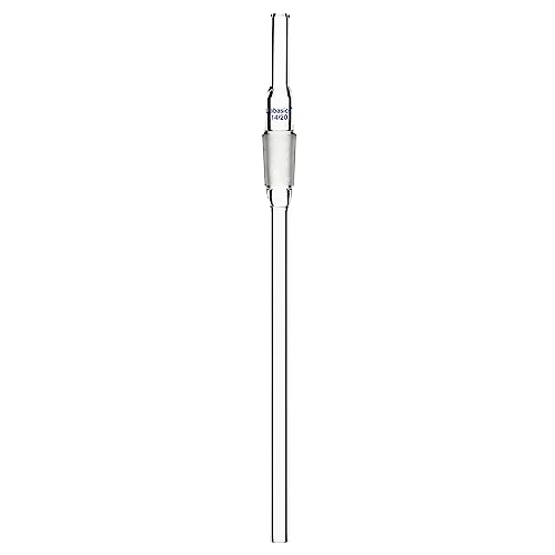 Labasics Glas Extended Adapter, Luftströmungsrohr Borosilikatglas 14/20 Einlass Adapter mit verlängertem Tropfrohr 8 mm Durchmesser und 15 mm untere Länge von Labasics