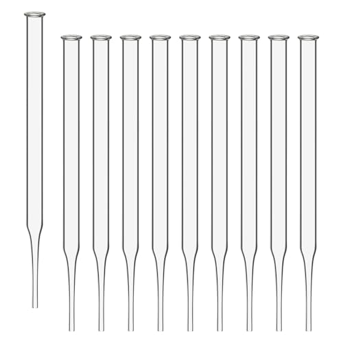 Labasics Glas-Pasteurpipetten Ohne Graduierung für Labor, Flüssigkeitstransfer und Mischen, für Wissenschaftliche Experimente und Laboranwendungen (50er-Pack), 1ml von Labasics