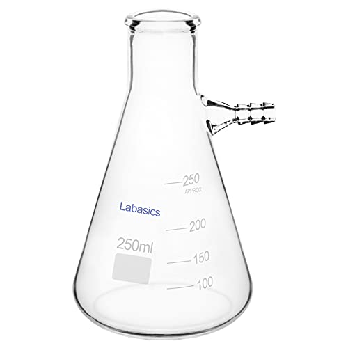 Labasics Glass 250 ml Filterung Fläschchen, Borosilikatglas Glass Filtering Flask, Fläschchen mit Tubulation, 250 ml Labasics Glass 250 ml Filterung Fläschchen, Borosilikatglas Glass Filtering Flask, Fläschchen mit Tubulation, 250 ml von Labasics