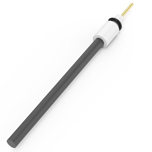 Labasics Graphitstabelektrode, Graphitstabelektrode mit 99,95% Reinheit, Kathodenarbeits Elektrode mit PTFE-Adapter für Elektrolysezelle, 6 mm Durchmesser, 90 mm Länge von Labasics