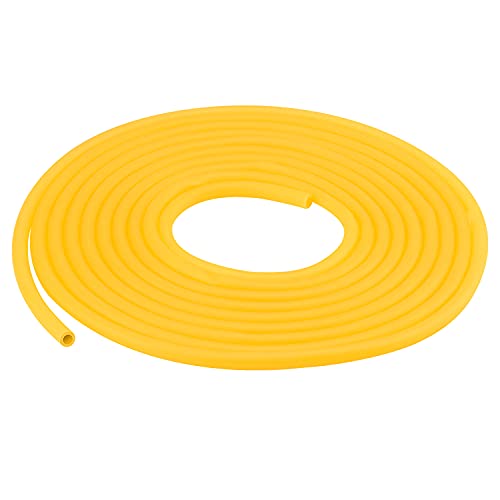 Labasics Gummischlauch, Rubber Tubing Reiner Latex Bernsteinfarbener Rohr aus Naturkautschuk, 3/8 inch (9 mm) Außendurchmesser 1/4 inch (6 mm) Innendurchmesser Hoch Elastisch und Stark, 5 Meter von Labasics