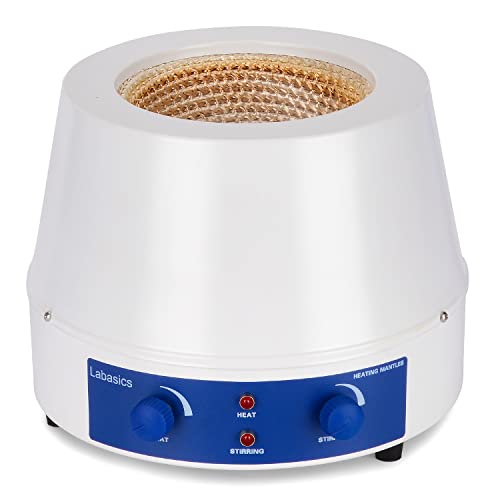 Labasics Heizmantel, Einstellbar Heizung und Elektromantel umrühren Elektrothermisch Laborheizmantel mit Magnetrührer 0-1400 U/min Temperaturregelung 220 V / 380 ℃ 450 W, 2000 ml von Labasics