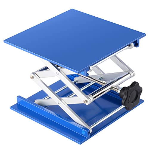 Labasics Labor Jack, 200x200 mm eloxierte Aluminium Unterstützung Jack Lift Tisch Top Deck Schere Stand Plattform mit 15 KG Stützgewicht, 70 bis 320 mm Hubbereich von Labasics