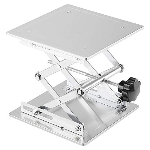 Labasics Laborhebebühne, 200 x 200 mm Lab Jack Scherenständer Hubtisch aus Edelstahl, Hebebühne Labor, Erweiterbarer Hebehöhenbereich von 80 mm bis 280 mm, Maximal Unterstützte Gewicht 15 KG von Labasics