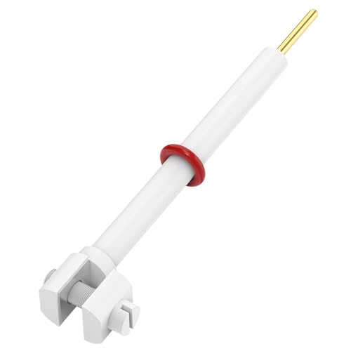 Labasics PTFE Titan Elektrodenhalter, Elektrolysezellen-Elektrodenklemme für Feste Proben, Leitfähiger Halterclip mit 10 x 10 mm Hochreinem Titansblech und PTFE-Körper von Labasics