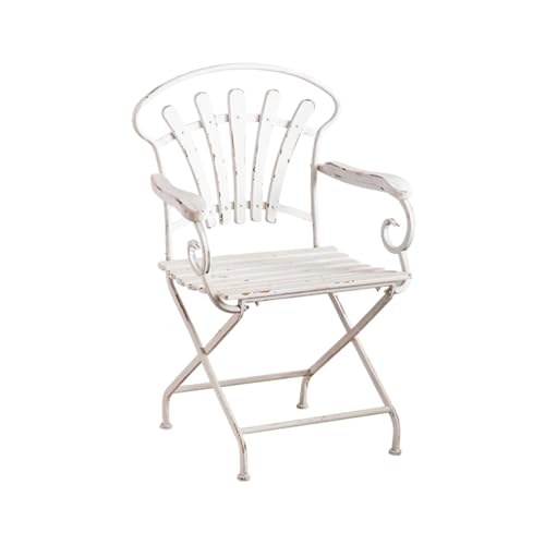 2-teiliges Terrassen-Bistro-Set, Kleiner Gartentisch aus Metall mit Antik-Optik, runder Terrassentisch im Landhausstil, für Balkon, Garten und Veranda(Stools) von Labasuan