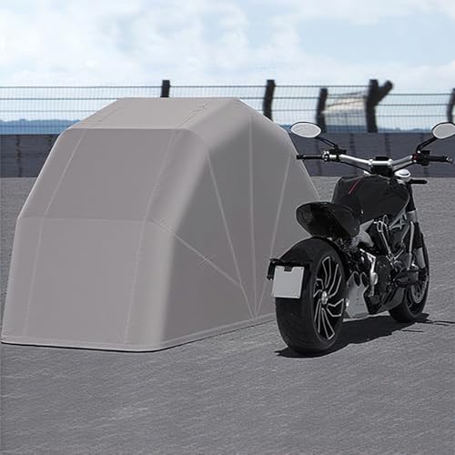 Faltbare Motorradgarage mit 600D Oxford-Gewebe und Schlossloch, wasserdicht und UV-beständig, Outdoor-Abdeckung für die Lagerung Schwerer Motorräder(8.5 * 4.2 * 5.2ft) von Labasuan