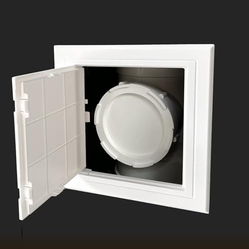Revisionsklappe für Trockenbauwände, weiße Kunststoff-Revisionsklappenabdeckung, leicht zu installierende Revisionsbox, Wandlochabdeckung für Sanitär, Elektrokabel(160mm/6.3in) von Labasuan