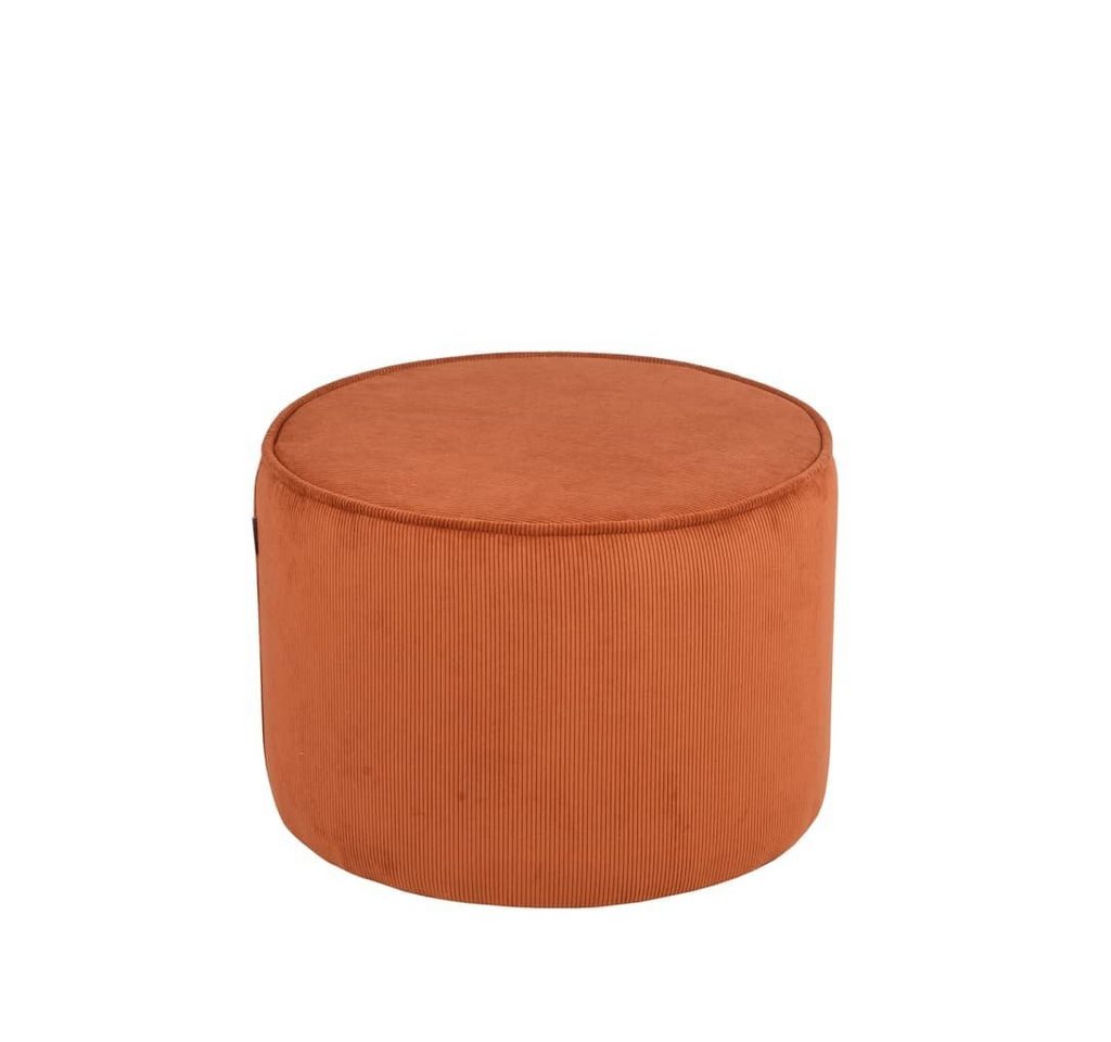 Label51 Polsterhocker Pouf Tibo 55x55x40 cm Rostbraun Ribcord (1 St) von Label51