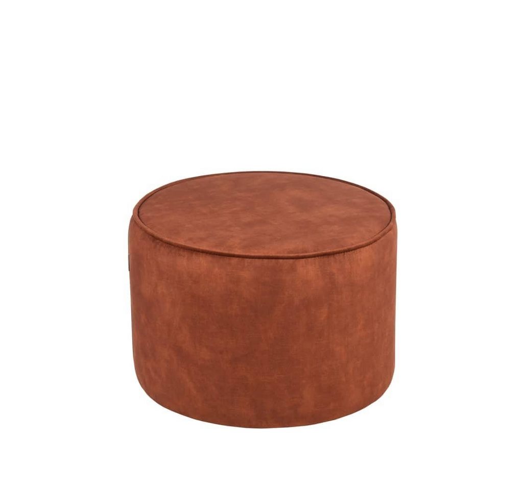 Label51 Polsterhocker Pouf Tibo 55x55x40 cm Rostbraun Velours (1 St) von Label51