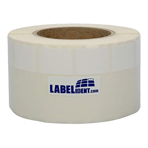 Kabeletiketten ohne Black Mark, transparent - 70 x 32 mm - 2.000 Kabelmarkierer selbstlaminierend auf 76 mm Kern, Polyethylen Etiketten für Kabel-Ø 7,9 bis 14,4 mm von Labelident