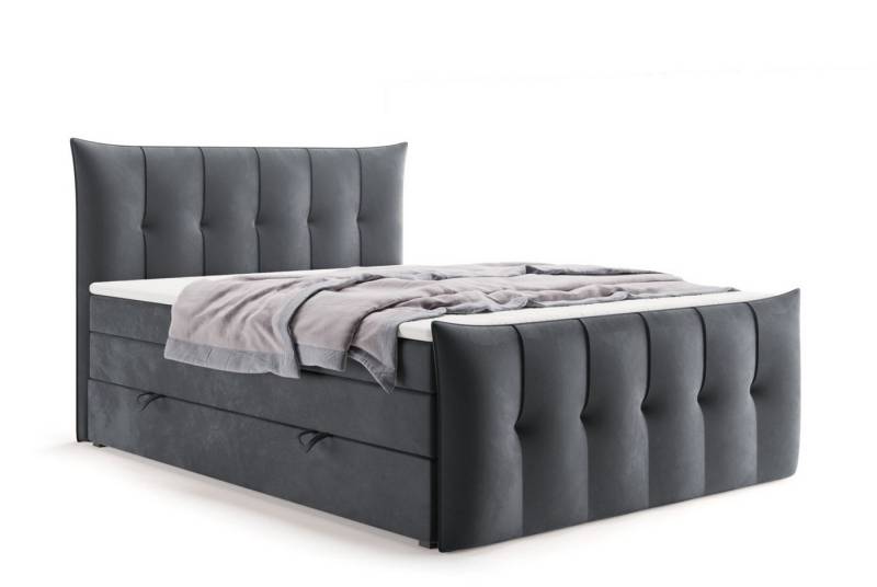 Labett Boxspringbett mit Bettkasten, Doppelmatratze PREMIUM 11 KING 160x200 180x200 200x200 (2 Bettkästen, Topper), Bonellfederkern- und Taschenfederkernmatratze Labett Boxspringbett mit Bettkasten, Doppelmatratze PREMIUM 11 KING 160x200 180x200 200x200 (2 Bettkästen, Topper), Bonellfederkern- und Taschenfederkernmatratze von Labett