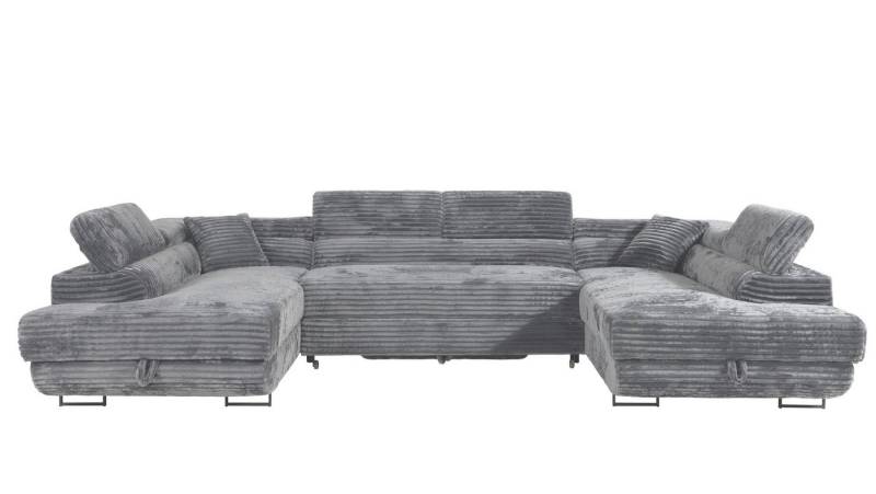 Labett Wohnlandschaft mit Schlaffunktion & Bettkasten GUSTAVO U-Form Sofa aus Cord Labett Wohnlandschaft mit Schlaffunktion & Bettkasten GUSTAVO U-Form Sofa aus Cord von Labett