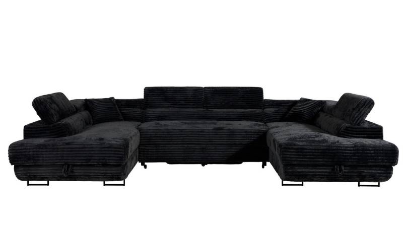 Labett Wohnlandschaft mit Schlaffunktion & Bettkasten GUSTAVO U-Form Sofa aus Cord Labett Wohnlandschaft mit Schlaffunktion & Bettkasten GUSTAVO U-Form Sofa aus Cord von Labett