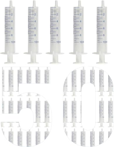 10mL Plastikspritze Kleine Spritze 50 Stück, Plastikspritze ohne Nadel, Spritze für Flüssigkeit, geeignet für wissenschaftliche Labore, Messen, Gießen, Nachfüllen 10mL Plastikspritze Kleine Spritze 50 Stück, Plastikspritze ohne Nadel, Spritze für Flüssigkeit, geeignet für wissenschaftliche Labore, Messen, Gießen, Nachfüllen von Labfil