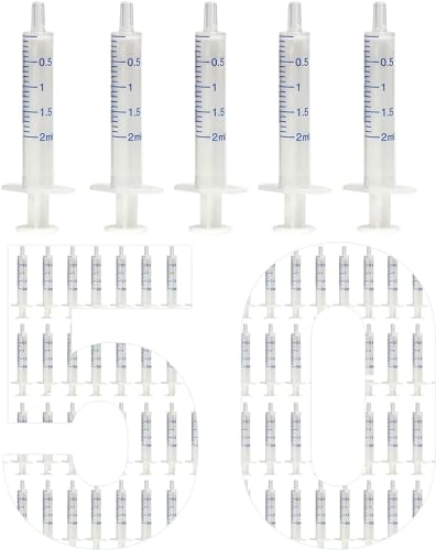 2 mL Kunststoffspritze Kleine Spritze 50 Stück, Kunststoffspritze ohne Nadel, Spritze für Flüssigkeiten, geeignet für wissenschaftliche Labore 2 mL Kunststoffspritze Kleine Spritze 50 Stück, Kunststoffspritze ohne Nadel, Spritze für Flüssigkeiten, geeignet für wissenschaftliche Labore von Labfil