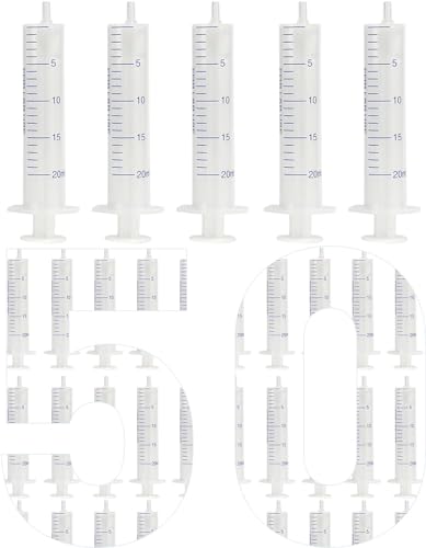 20 mL Plastikspritze Kleine Spritze 50 Stück, Plastikspritze ohne Nadel, Spritze für Flüssigkeit, geeignet für wissenschaftliche Labore, Messen, Gießen, Nachfüllen 20 mL Plastikspritze Kleine Spritze 50 Stück, Plastikspritze ohne Nadel, Spritze für Flüssigkeit, geeignet für wissenschaftliche Labore, Messen, Gießen, Nachfüllen von Labfil