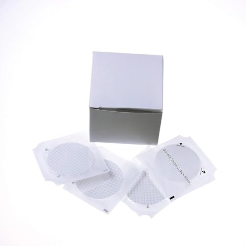 ALWSCI 100 Stück MCE Membranfilter, MCE Gittermembranfilter, Durchmesser: 47mm, Pore: 0.45μm, Einzeln verpackt Packung von Labfil