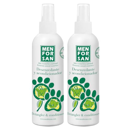 MENFORSAN Detangler und Conditioner Hunde und Katzen 125 ml, Packung mit 2 Einheiten von Menforsan