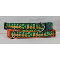 st. Patrick's Hundehalsband Zwerge Wichtel Hundeleine Hundegeschirr von LabradorableCollars