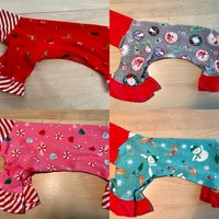 Lg Weihnachten Baumwolle Stricken Rollkragen Pyjamas Design in Drop Down 20% Geht Zur Rettung von LabrujasJewels