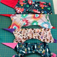 x Sm 12, 10 Zoll Rüschen Jammie Pajamas Baumwolle Stricken Design in Drop Down 20% Zu Crest Pflege Rettung von LabrujasJewels