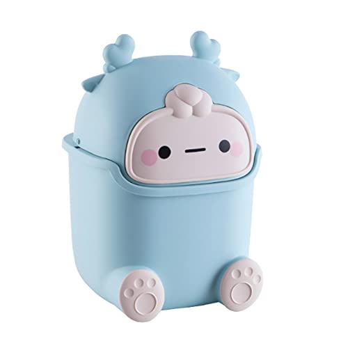 Labstandard Tischabfalleimer Niedlich Mini Desktop-Mülleimer Cartoon Tischmülleimer mit Deckel Papierkorb für Kinderzimmer Büro Kosmetikeimer Kinder Karikatur Abfalleimer Tisch Dekoration (Hellblau) Labstandard Tischabfalleimer Niedlich Mini Desktop-Mülleimer Cartoon Tischmülleimer mit Deckel Papierkorb für Kinderzimmer Büro Kosmetikeimer Kinder Karikatur Abfalleimer Tisch Dekoration (Hellblau) von Labstandard