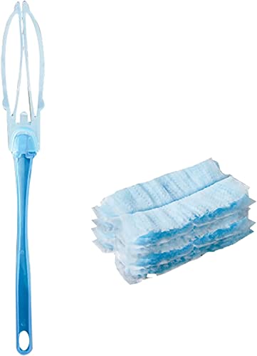 Swiffer Staubmagnet Bodenwischer mit Ersatz Mikrofaser Tüchern und Handgriff Swiffer Staubmagnet Nachfüllpack Staubwischer gegen Staub, Tierhaare, Allergene (1 Staubsammlergriff+3 Ersatzköpfe) von Labstandard