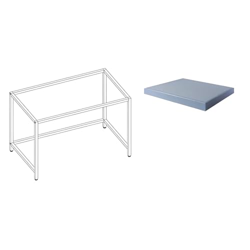 Labtable Stahl Labortisch mit Verstellbaren Füßen, 545mm Länge, 1200mm Breite, 720mm Höhe von Labtable