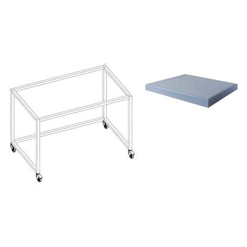 Labtable Stahl Labortisch mit Rollen, 545mm Länge, 865mm Breite, 870mm Höhe Labtable Stahl Labortisch mit Rollen, 545mm Länge, 865mm Breite, 870mm Höhe von Labtable