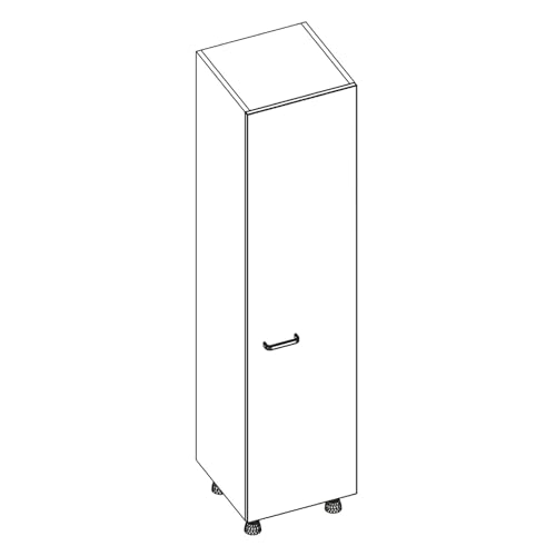 Labtable Melamin Laborschrank mit 1 Tür, Links Seite Türaufhängung, 450mm Länge, 450mm Breite, 1960mm Höhe Labtable Melamin Laborschrank mit 1 Tür, Links Seite Türaufhängung, 450mm Länge, 450mm Breite, 1960mm Höhe von Labtable