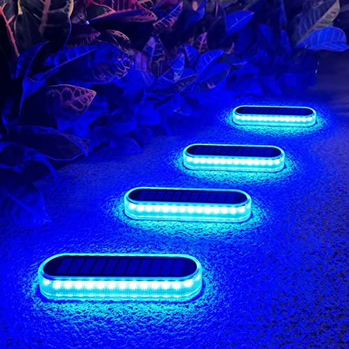Lacasa Solar Bodenleuchten Aussen, 4 Stück Solarleuchten für Außen Blaues Licht Solarlampen LED Wegeleuchten mit Auto ON/OFF Lichtsensor für Garten Rasen Terrasse Hof Auffahrt, IP68 Wasserdicht Lacasa Solar Bodenleuchten Aussen, 4 Stück Solarleuchten für Außen Blaues Licht Solarlampen LED Wegeleuchten mit Auto ON/OFF Lichtsensor für Garten Rasen Terrasse Hof Auffahrt, IP68 Wasserdicht von Lacasa