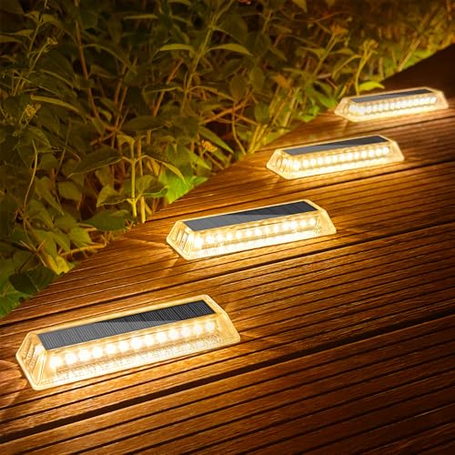 Lacasa Solar Bodenleuchten Aussen 4 Stück, Warmweiß Bodenleuchte Solar Außen Wasserdicht IP68, Auto ON/OFF Solarlampen für Außen Garten Terrasse Lacasa Solar Bodenleuchten Aussen 4 Stück, Warmweiß Bodenleuchte Solar Außen Wasserdicht IP68, Auto ON/OFF Solarlampen für Außen Garten Terrasse von Lacasa